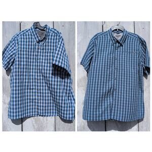 Eddie Bauer (2) Fishing Nylon Blend Mesh Button Up Shirts Men's 2XL